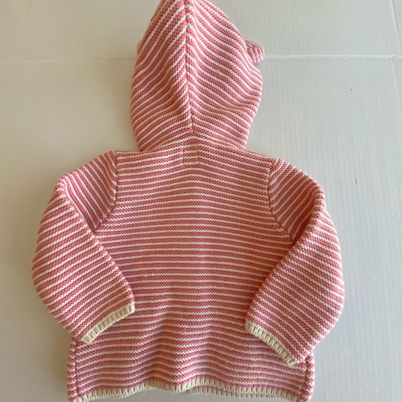 Gap kids pink and white knit sweater 3 to 6 months - Picture 2 of 5